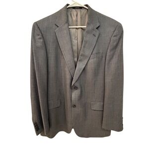 Hart Schaffner Marx Nordstrom Mens 44L Grey Micro Houndstooth Sport Coat Blazer